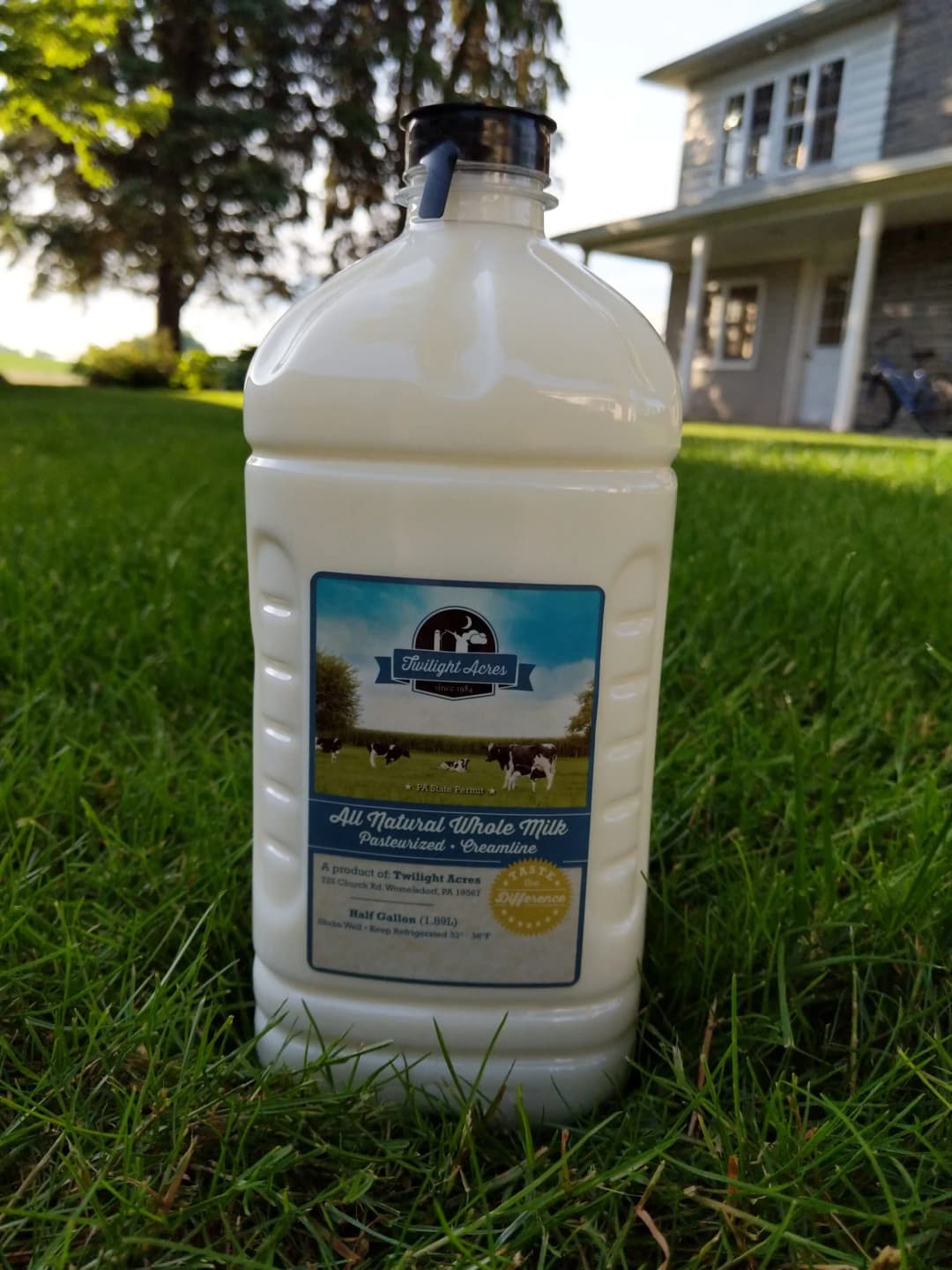 Half gallon of our pasteurized whole milk