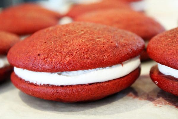 Red Velvet Whoopie Pies w/ Vanilla Icing - Image 2